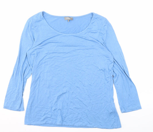 Jaeger Women's Blue 3/4 Sleeve T-Shirt Medium