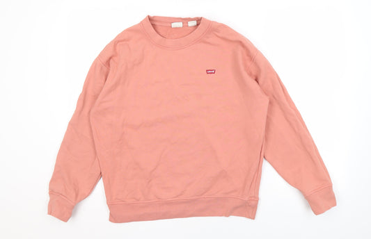 Levi's Men Pink Pullover Sweatshirt Small