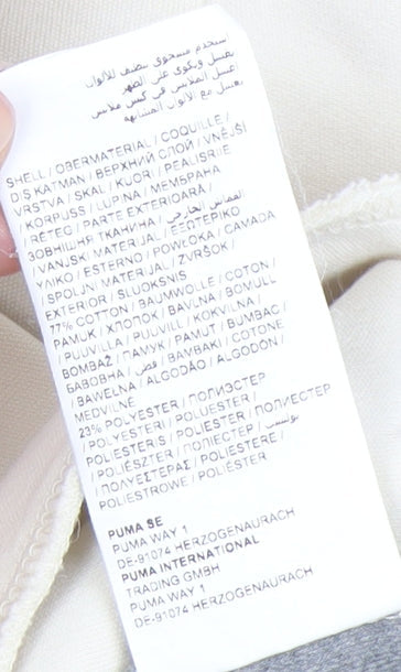 Puma Women's Ivory Hoodie Size 12 Comfortable Knit