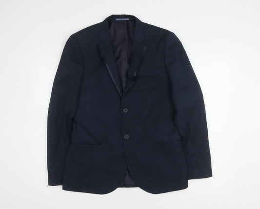 FCUK Men's Blue Blazer, Size 38, Formal Wear