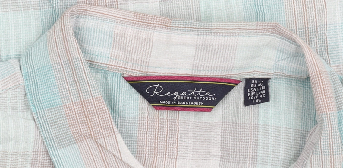Regatta Women's Multicoloured Plaid Button-Up Shirt