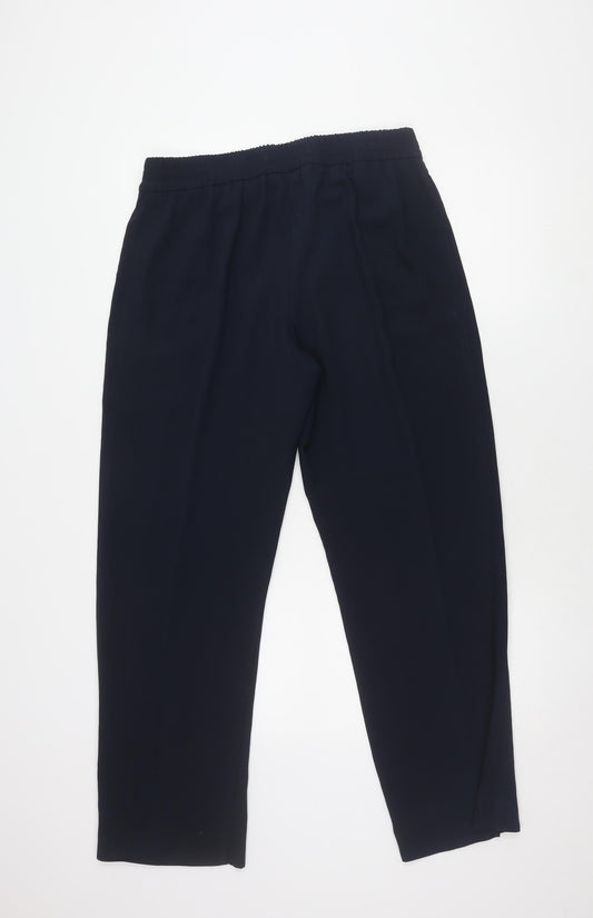 Massimo Dutti Women's Blue Trousers Size 16