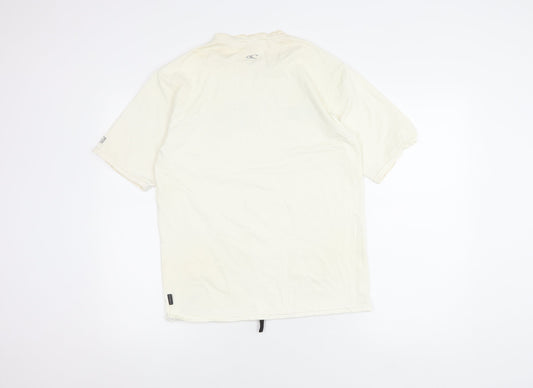 O'Neill Men's White M Rash Guard Nylon Swimwear