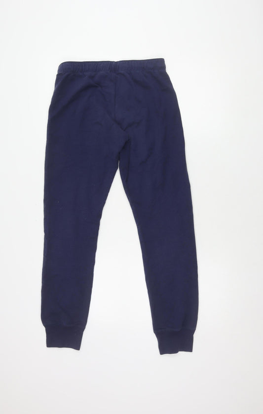 PINK Women's Blue Jogger Trousers, S, Elastic Waist