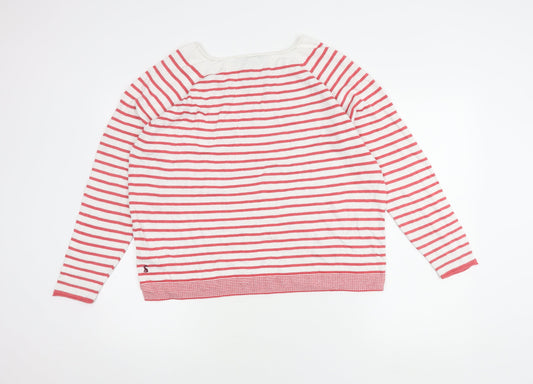 Joules Women's Multicoloured Striped Cotton Jumper