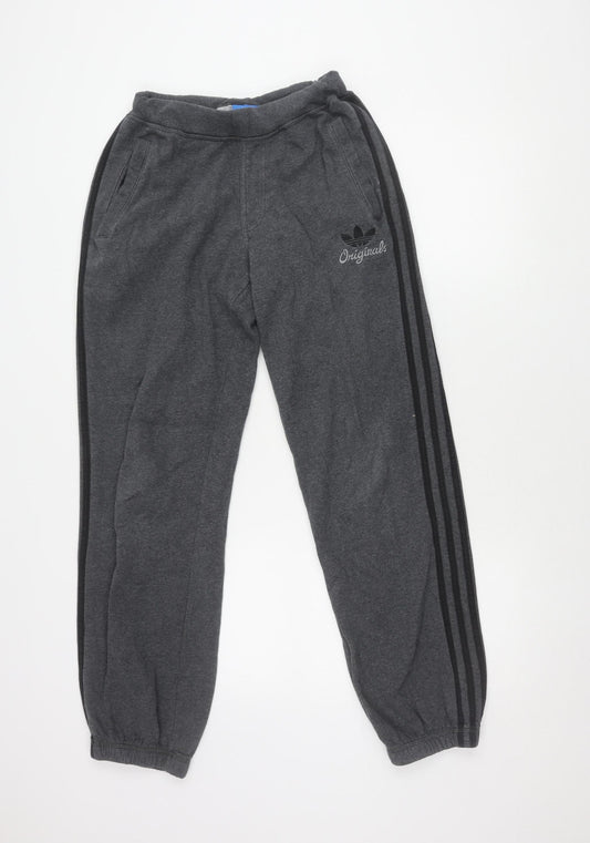Adidas Men's Grey Jogger Trousers XS Gym Casual