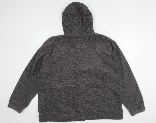 Regatta Men's 2XL Grey Hooded Fleece Jacket