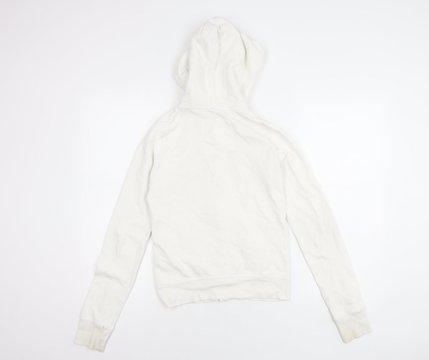 Hollister Women’s White S Logo Hooded Jacket