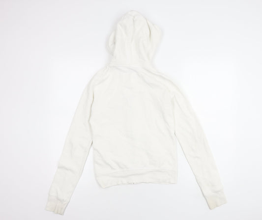 Hollister Women’s White S Logo Hooded Jacket