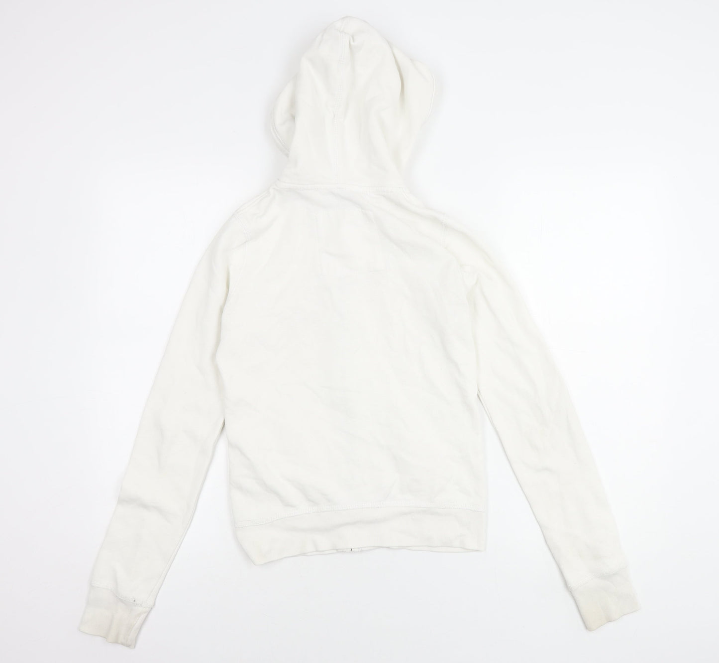 Hollister Women’s White S Logo Hooded Jacket