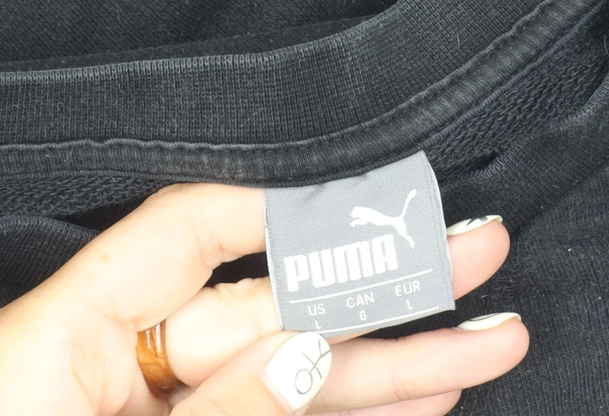Puma Men's Black L Sweatshirt Pullover