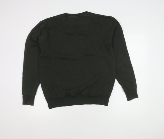 Ellesse Men's Black Graphic Print Pullover Sweatshirt S