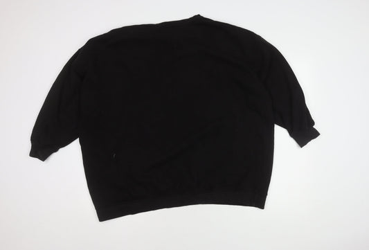 Disney Black Unisex Pullover Sweatshirt - Mickey Mouse Print