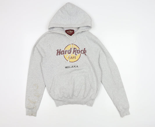 Hard Rock Cafe Unisex Grey Pullover Hoodie - S