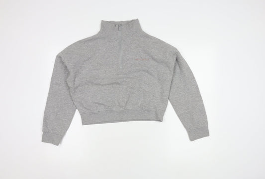 Womens UK 10 Regular Jack Wills Grey Pullover Sweatshirt