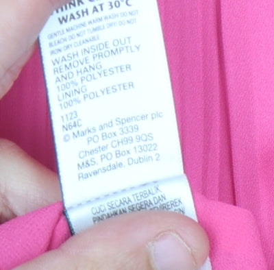 Marks and Spencer Pink Sleeveless Dress Size 8