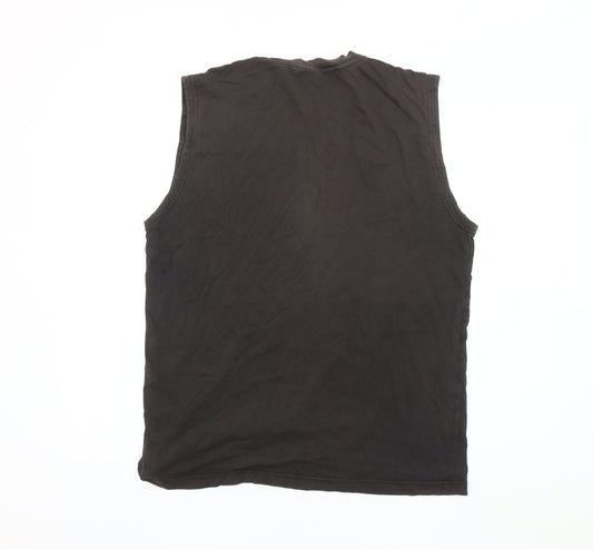 Champion Men's Black XL Sleeveless Cotton Tank Top