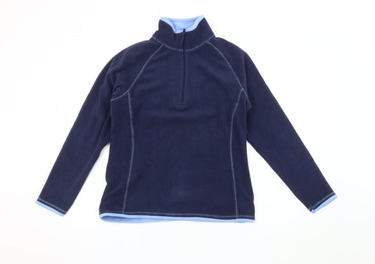 Mountain Warehouse Women's Blue Fleece Pullover Size 12