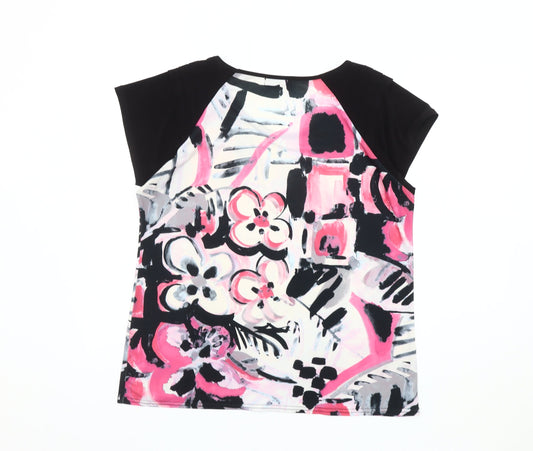 Bassini Women's Floral Top - Size 16, Multi-Colour