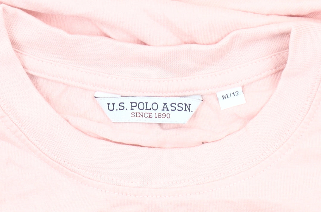 U.S. Polo Assn. Women's Pink Cotton T-Shirt Size 12
