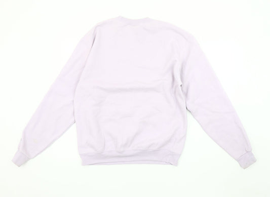 Champion Men's Purple Sweatshirt M Graphic Print Pullover