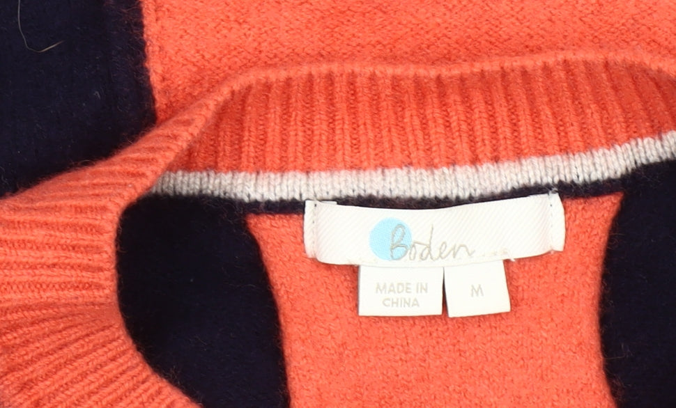 Boden Women's Multicoloured Crew Neck Pullover Jumper M