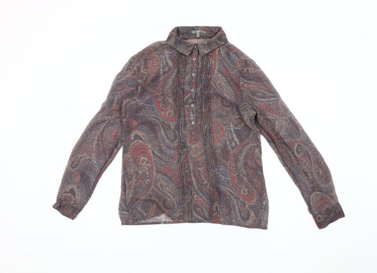 Gap Women's Multicoloured Paisley Blouse, Size S