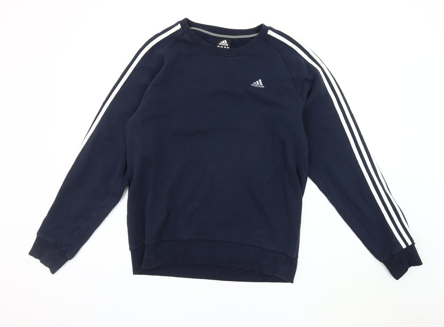 Adidas Men's Blue Logo Sweatshirt M Crew Neck