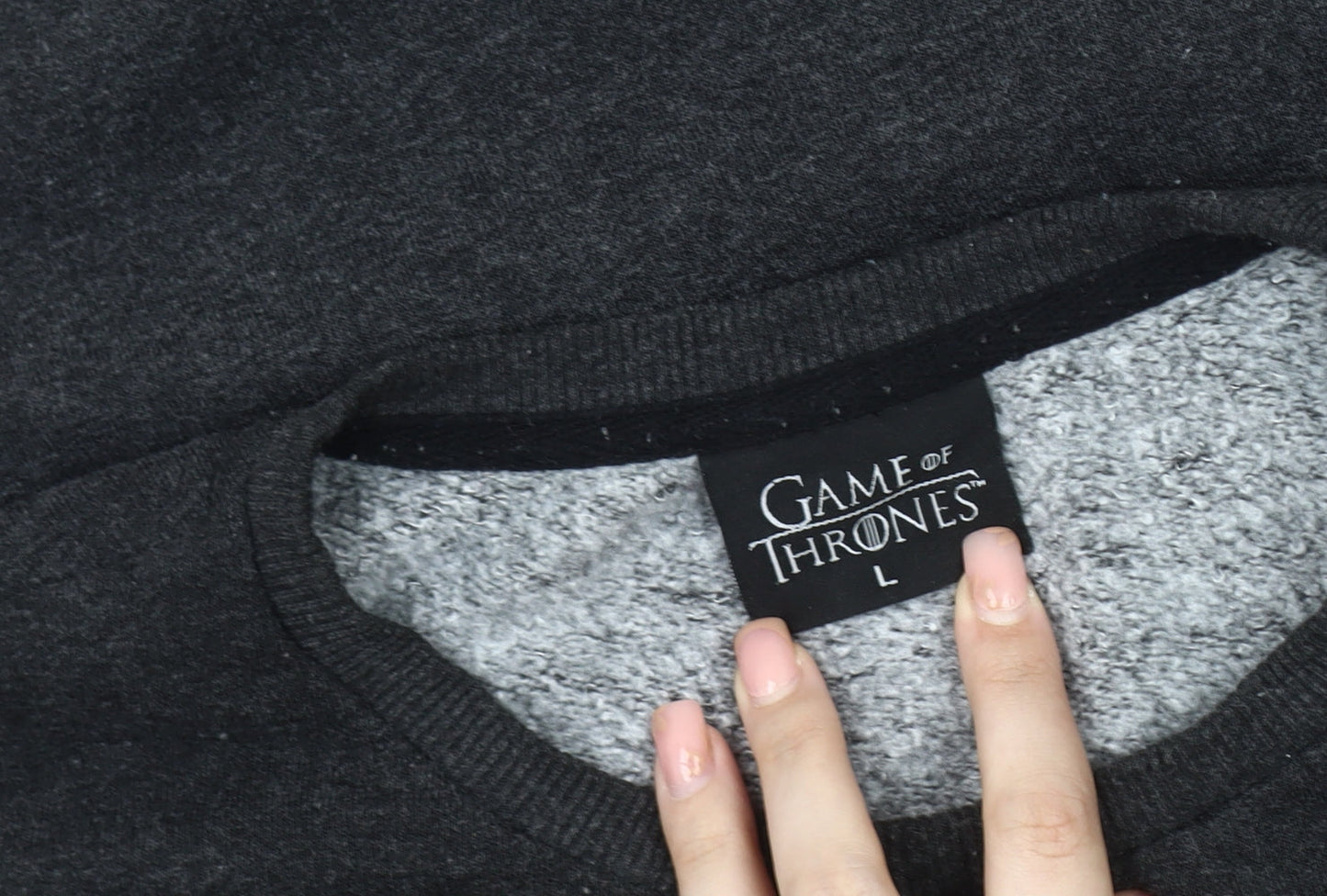 Game of Thrones Men's L Black Pullover Sweatshirt