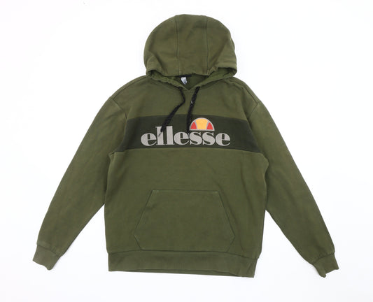 Ellesse Men's Green XS Pullover Hoodie with Logo