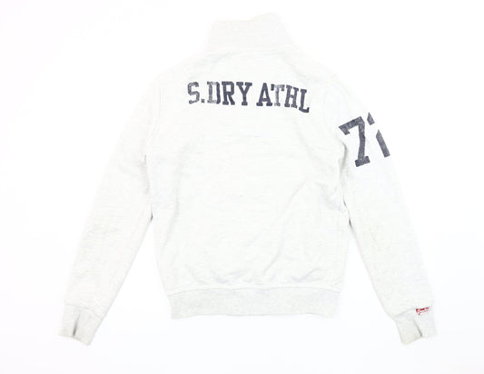 Superdry Men's Grey Varsity Jacket, Size M