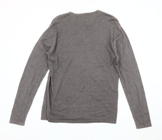 REBEL Men's Grey L Pullover Jumper, Autumn-Winter