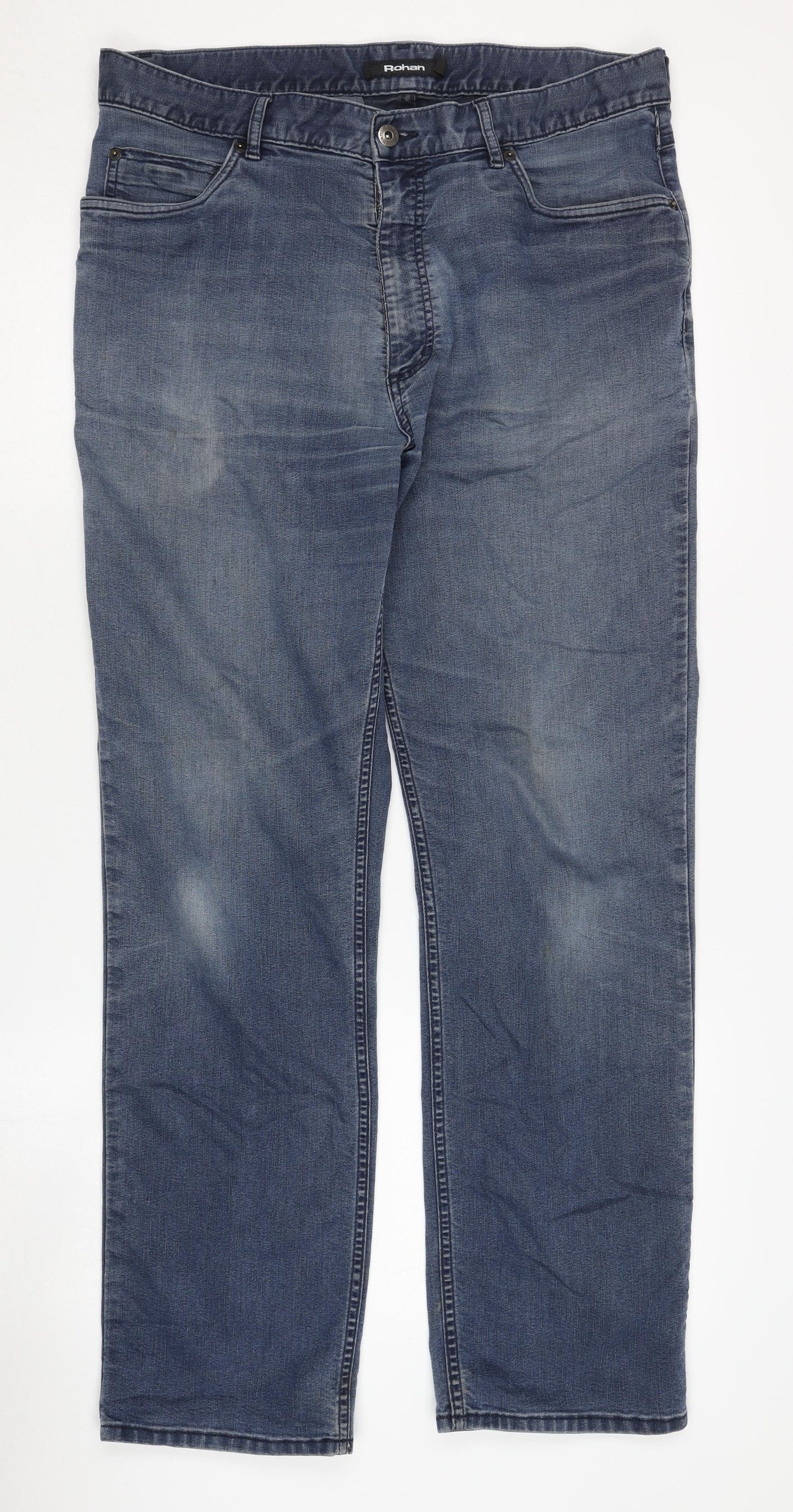 Rohan Men's Blue Straight Jeans Size 36R