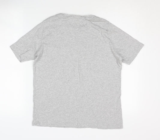 Womens UK Size 16 JD Williams Grey Cotton T-Shirt