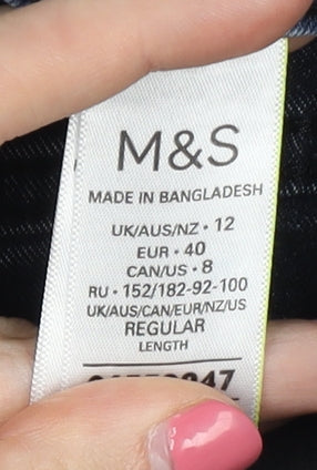 Marks and Spencer Women's Blue Skinny Jeans Size 12