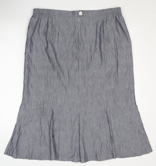 Gray & Osbourn Women's Grey Petite Skirt, Size 20