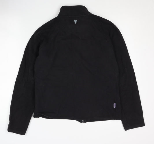 Fat Face Women's Black Fleece Jacket Size 10
