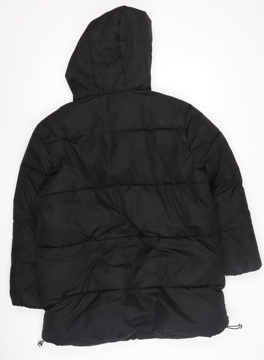 New Look Women's Black Puffer Jacket Size 10
