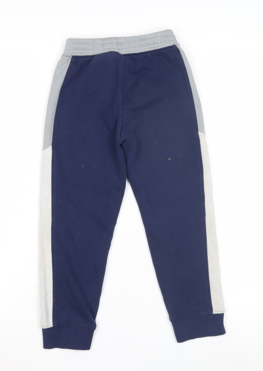 Nike Boys Blue Jogger Trousers Size M - Cotton Blend