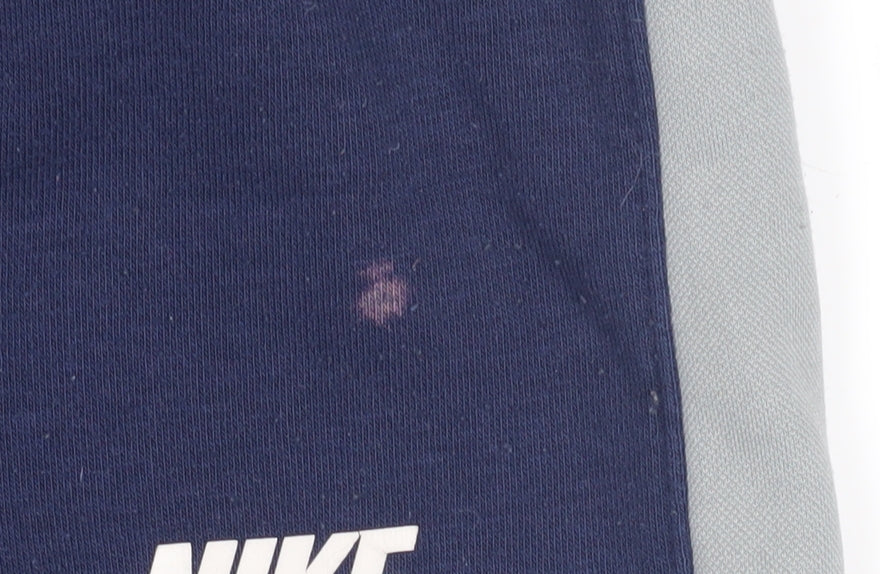 Nike Boys Blue Jogger Trousers Size M - Cotton Blend