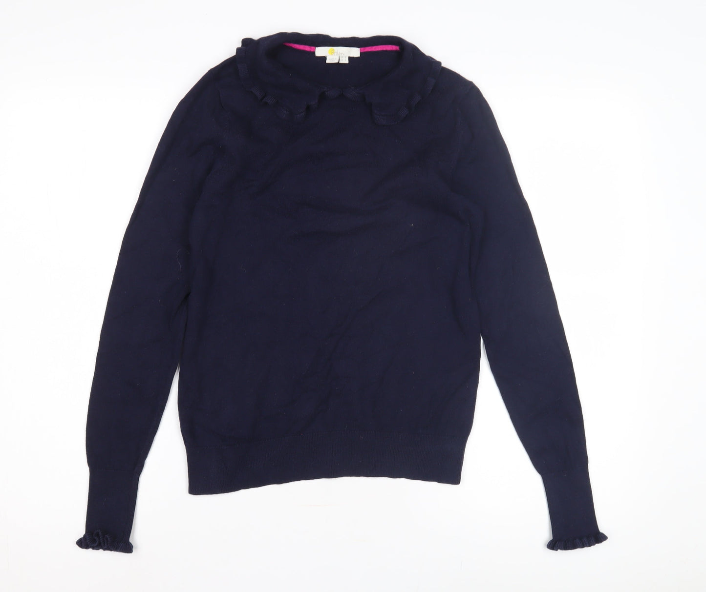 Boden Women's Blue Collared Jumper Size 8