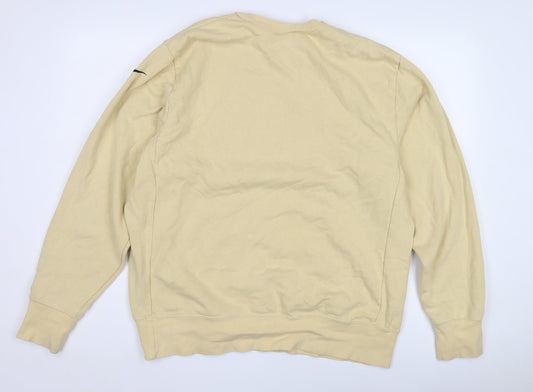 Nike Men's Beige Pullover Sweatshirt, Size L