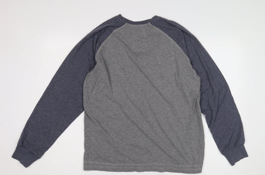 Tokyo Laundry Men's Grey Colourblock XL T-Shirt