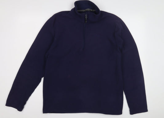Peter Storm Men's Blue 1/2 Zip Fleece Sweatshirt M