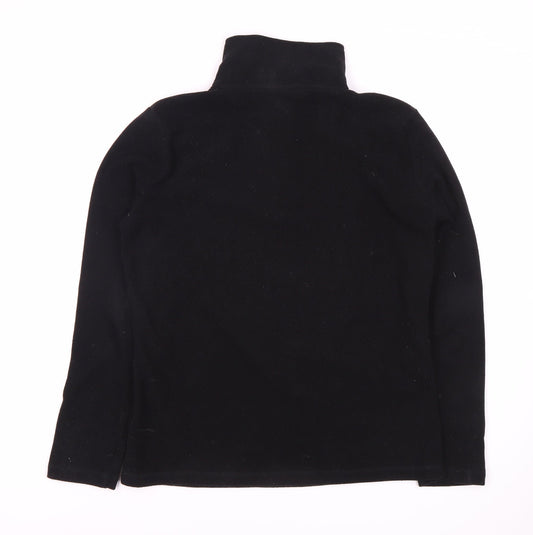 Gelert Women's Black Fleece Zip Sweatshirt Size 10
