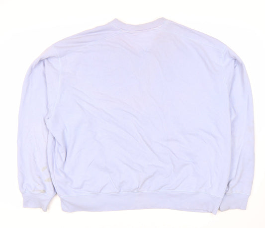 Tommy Jeans Men’s Blue Large Pullover Sweatshirt