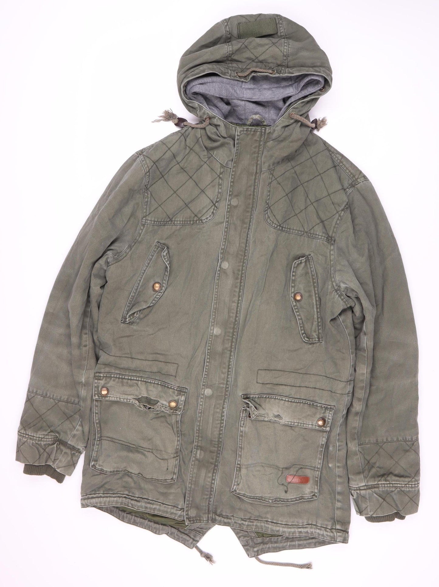 Tokyo Laundry Women's Green Military Jacket L