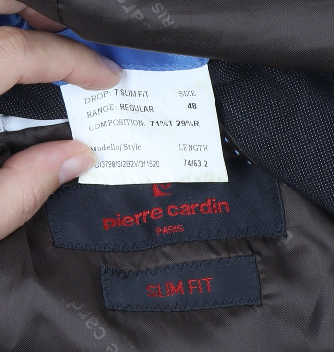 Pierre Cardin Men's Brown Slim Fit Suit Jacket, UK Size 38