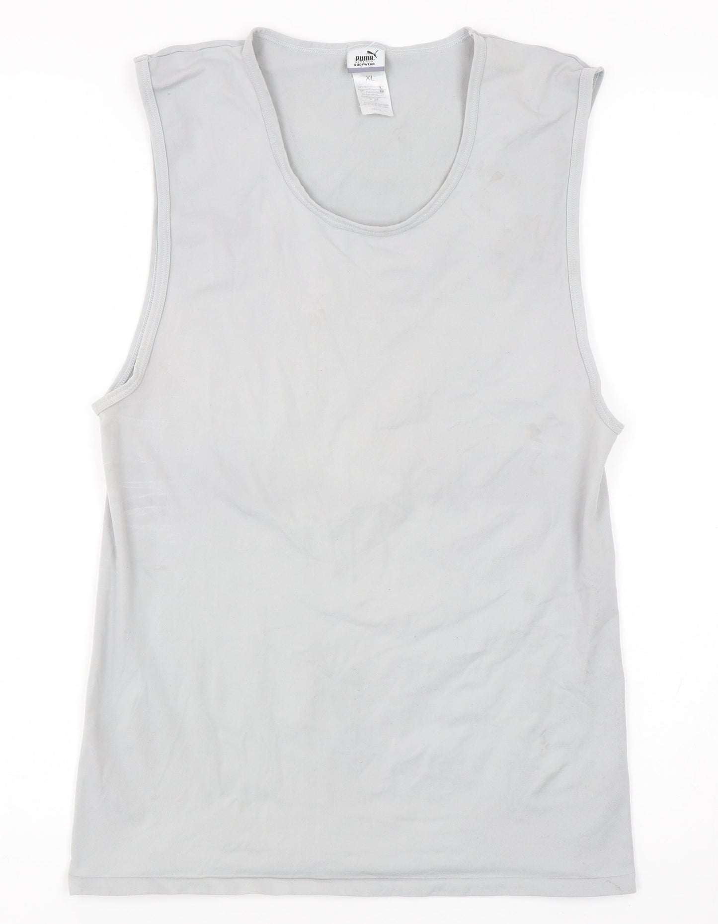 Puma Men's XL White Tank Top - Gym & Training Essential