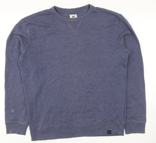 Lee Men's Blue Pullover Sweatshirt Size M